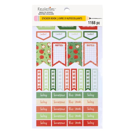 Back to School Apple Teacher Sticker Book by Recollections™